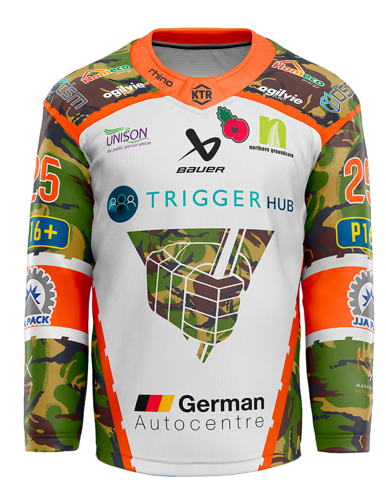 2025-26 White Camo Remembrance Jersey