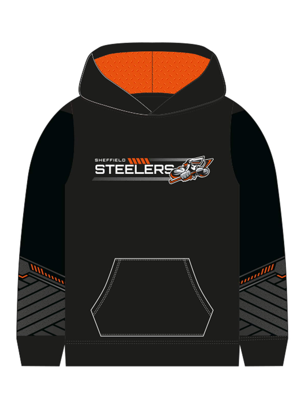 Adult Steelers Black Team Hoodie