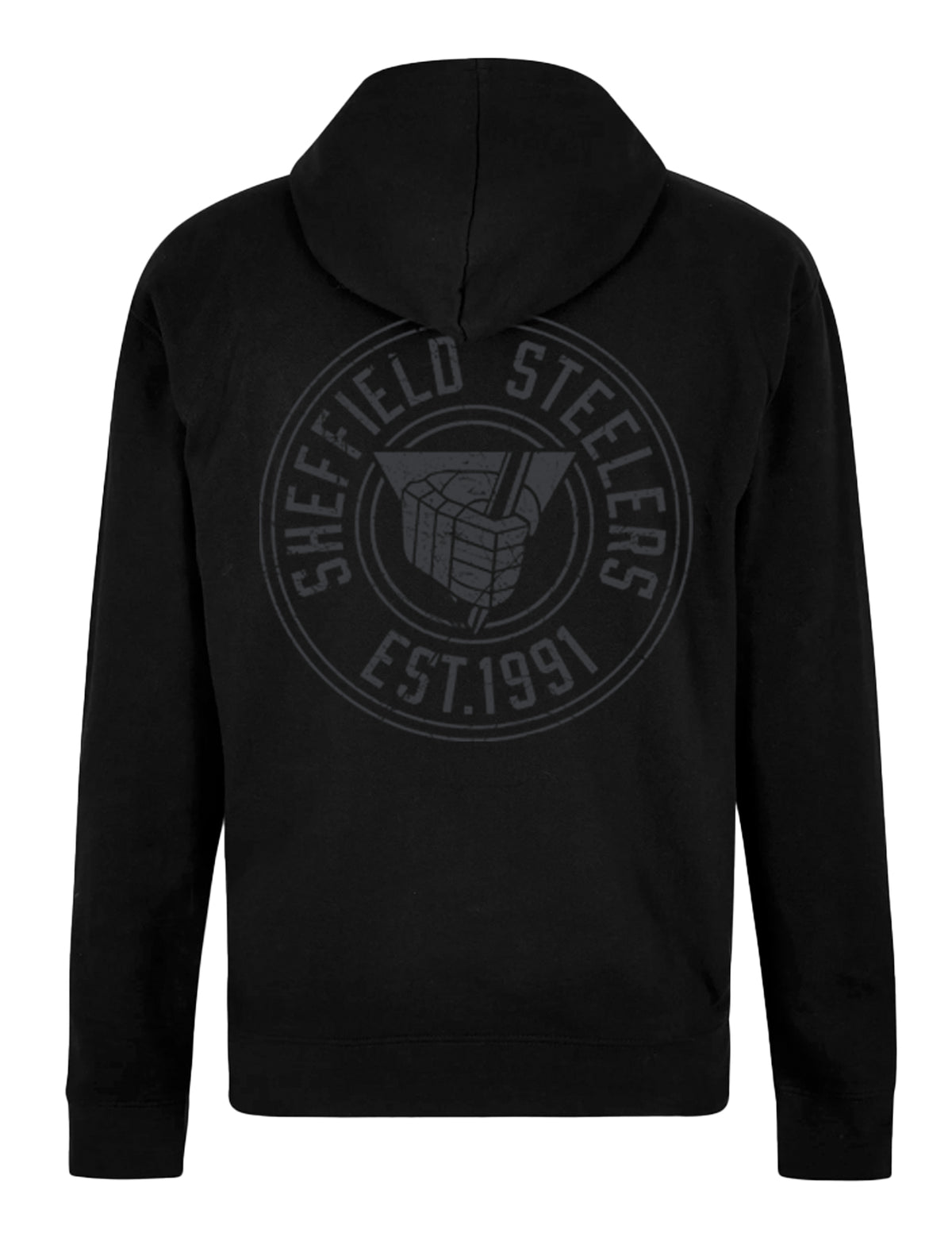 Retro Black 1/4 Zip Hoodie