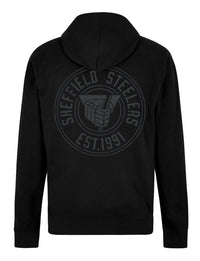 Retro Black 1/4 Zip Hoodie