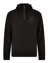 Retro Black 1/4 Zip Hoodie