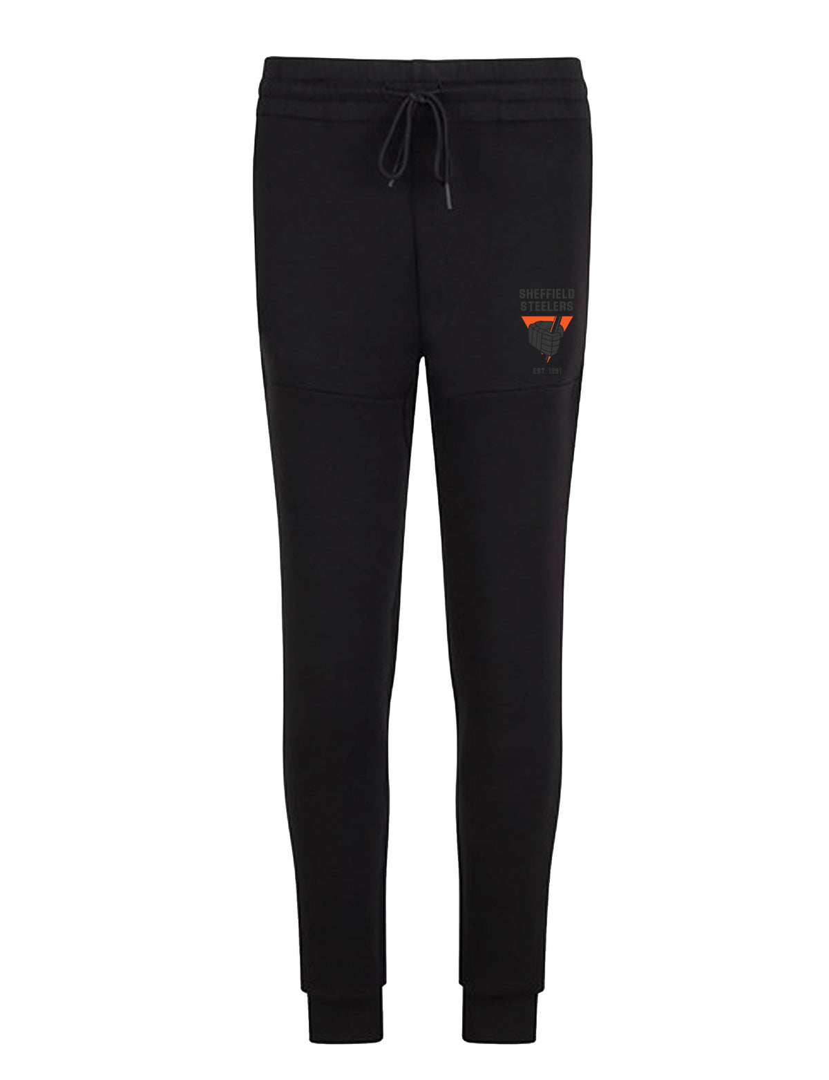 Retro Black Fleece Joggers