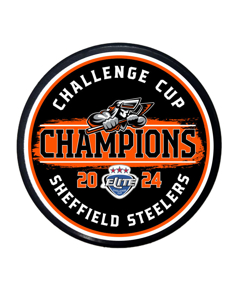 2024 Challenge Cup Champions Blk Puck