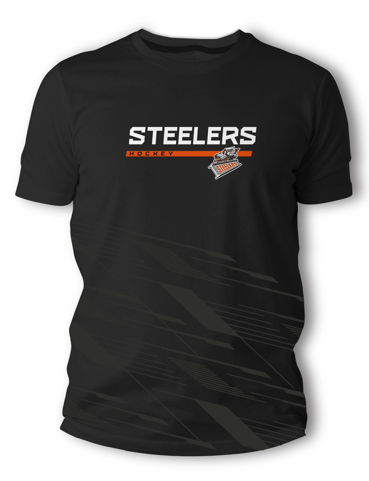 Steelers Team Gym Black T Shirt