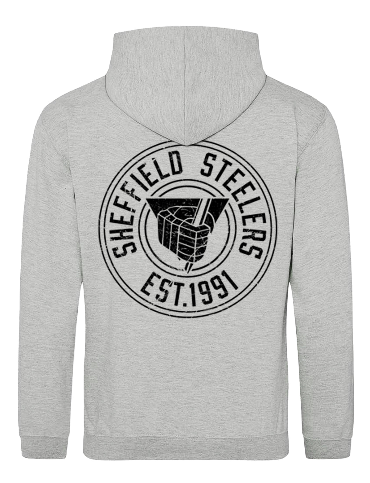 Retro Grey 1/4 Zip Hoodie