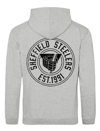 Retro Grey 1/4 Zip Hoodie