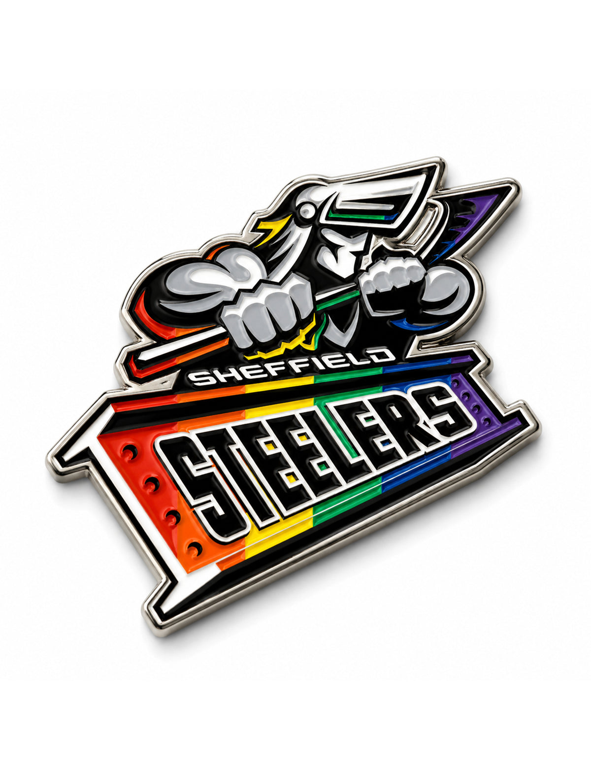 Steelers Hockey For All Enamel Pin Badge
