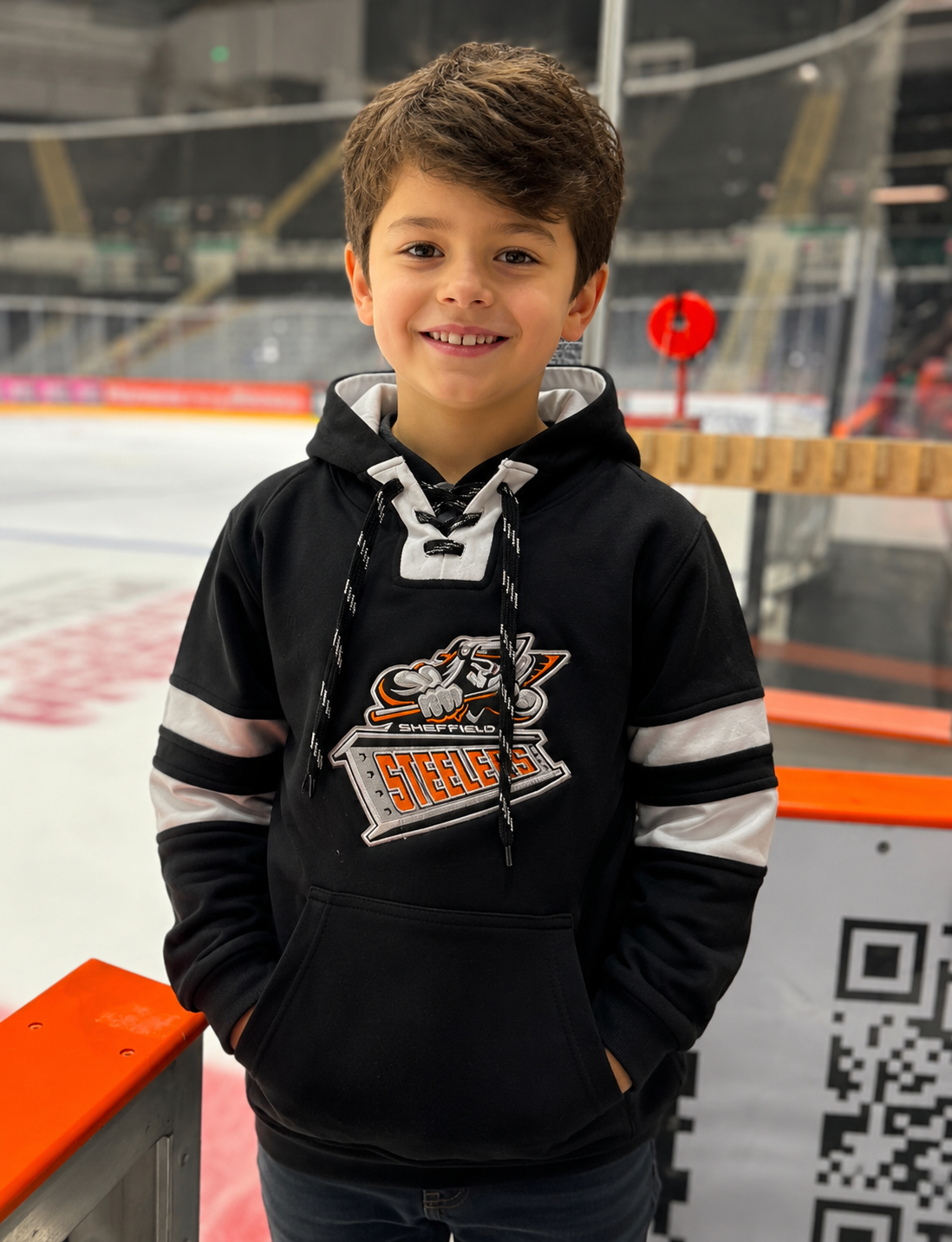 Kids Lace-Up Hockey Hoodie