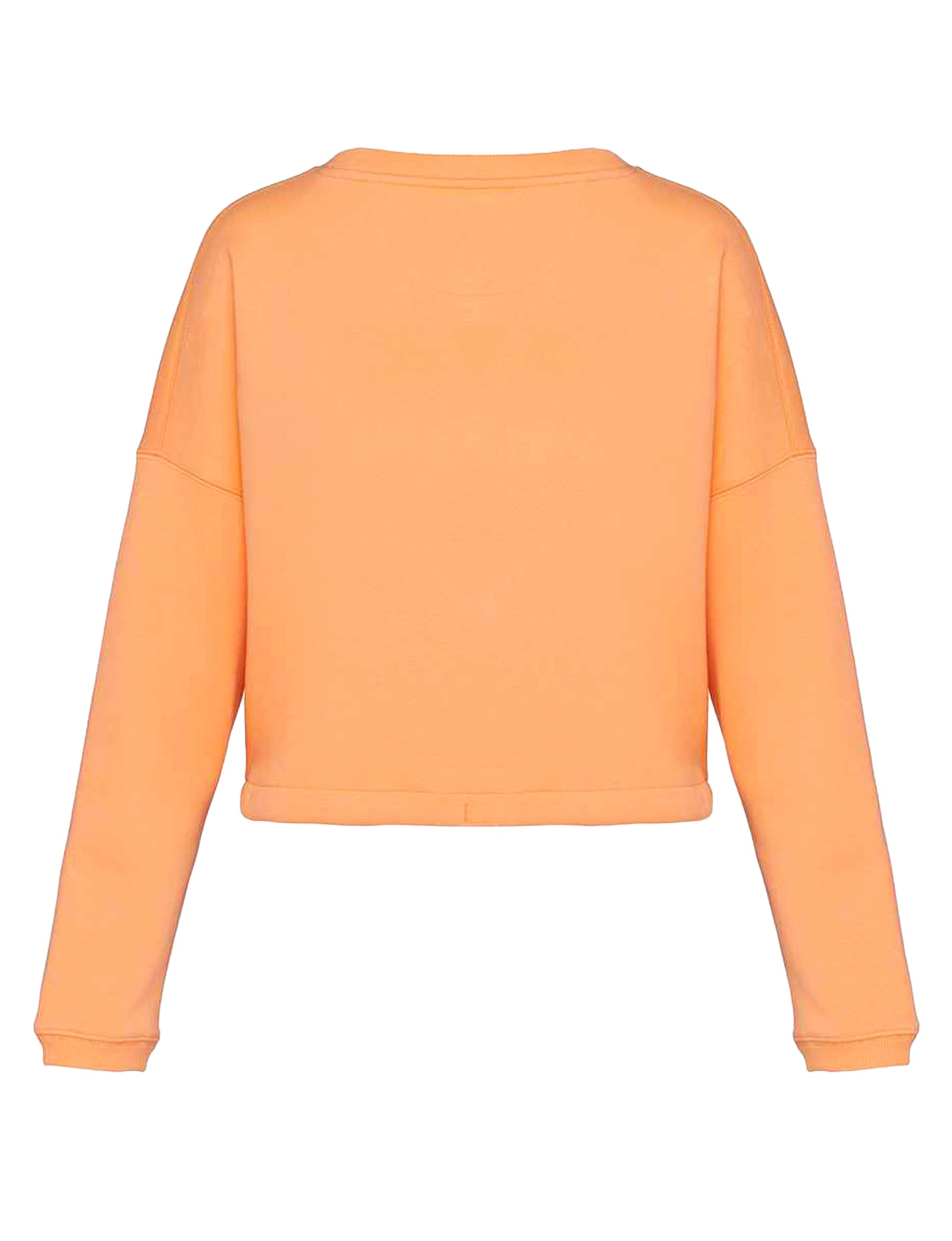 Orange cropped sweatshirt online