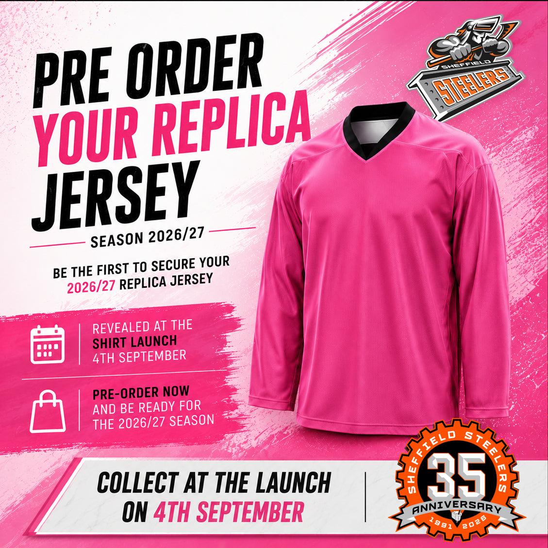 PRE ORDER Your 26/27 Replica PINK Jersey