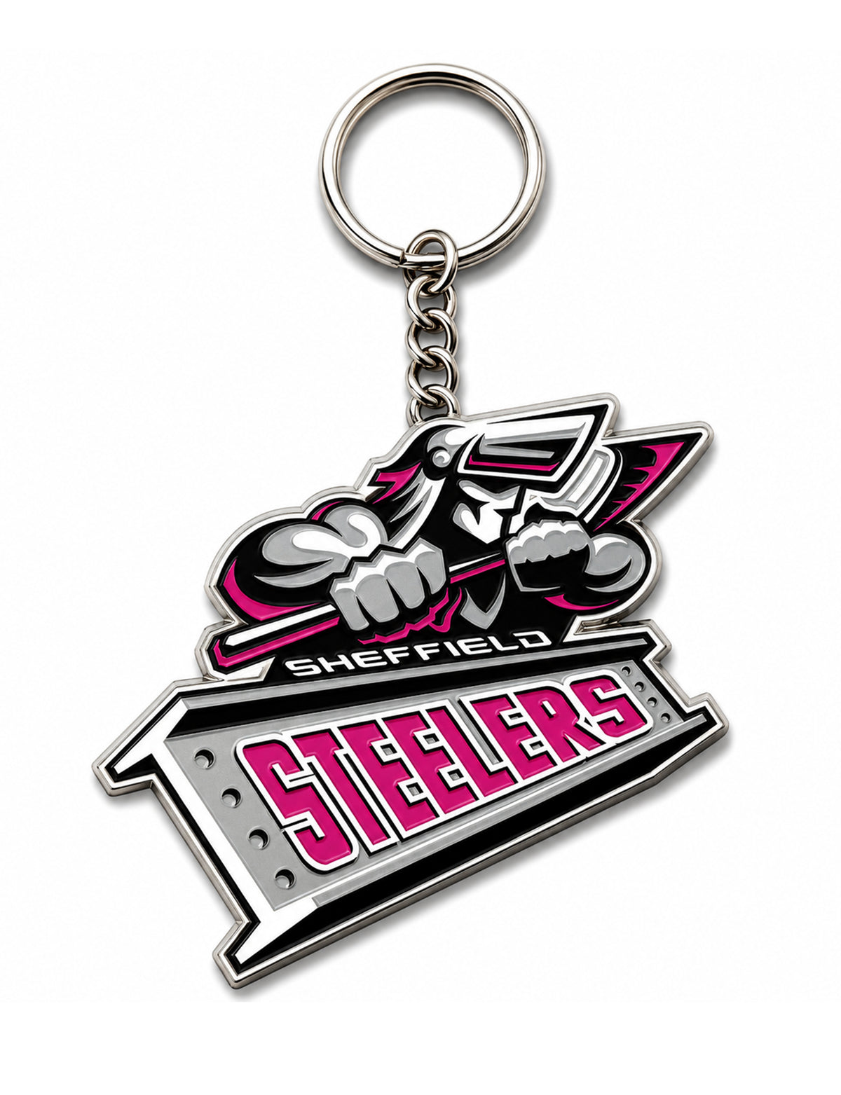 Steelers Pink Keyring