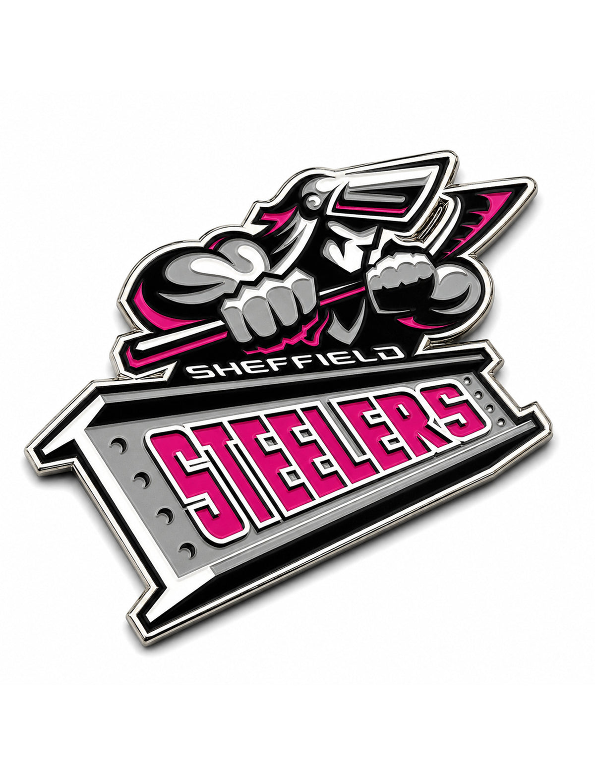 Steelers Pink Enamel Pin Badge