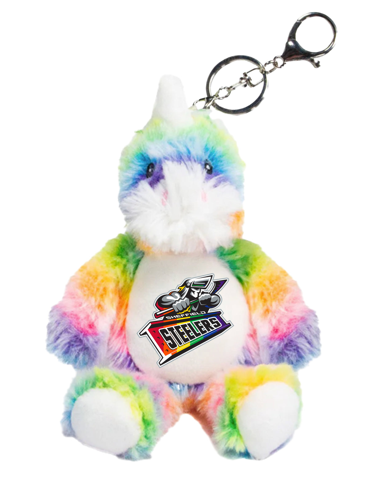 Steelers Rainbow Unicorn Keyring