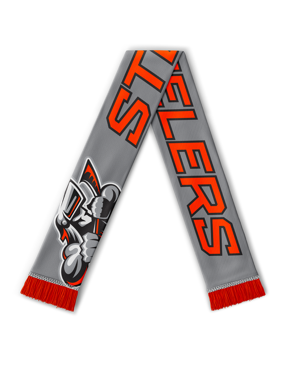 Steelers Grey Team Scarf