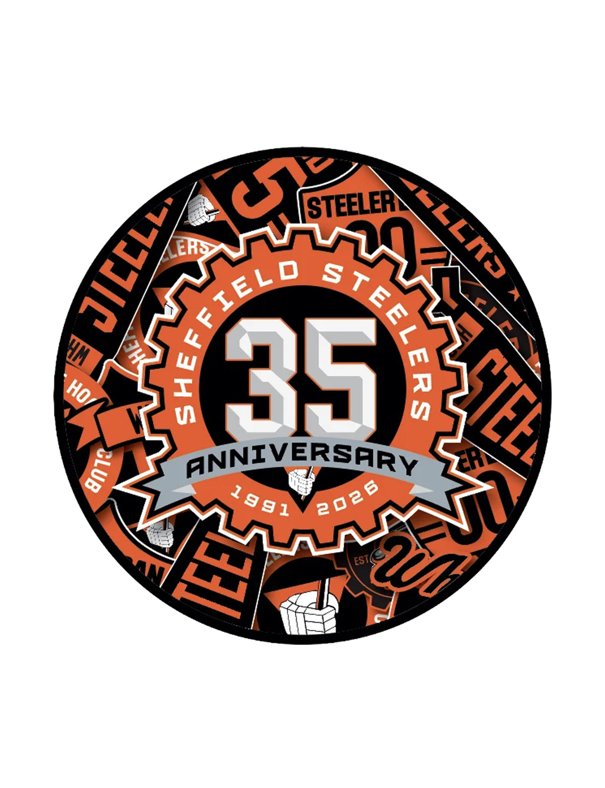 Steelers Sticker Bomb Official Puck