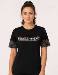 Steelers Team Gym Black T Shirt