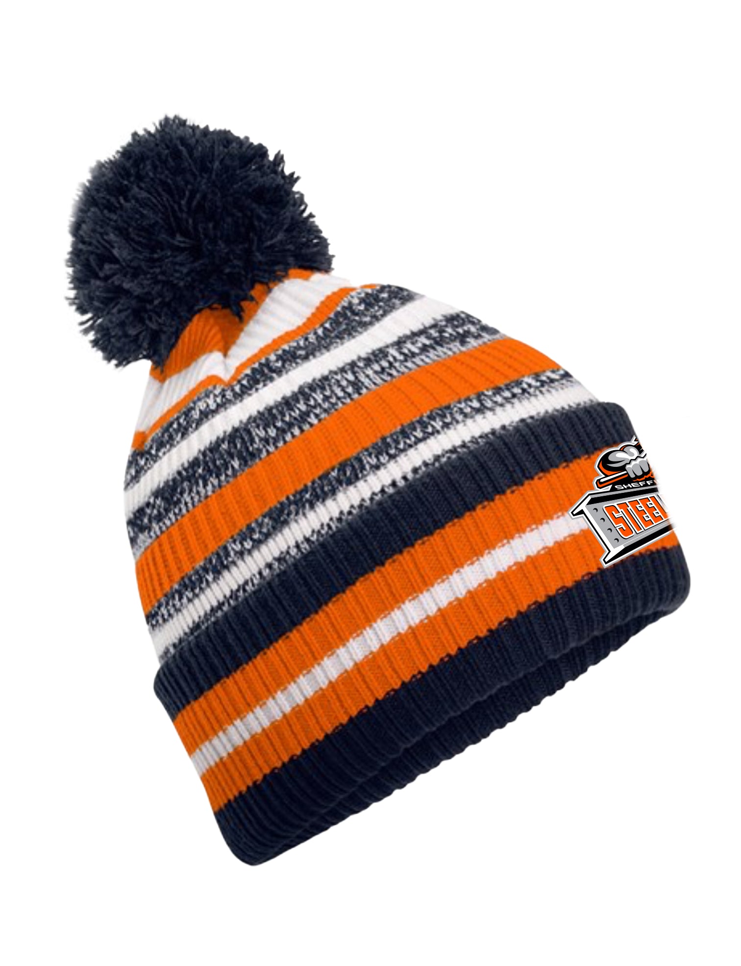 Pittsburgh Steelers Big Logo Light Up Beanie – LED Pom Knit Hat, One Size, Officially Licensed